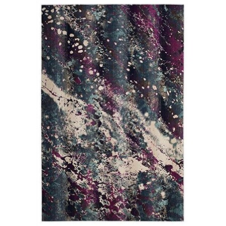 Safavieh Radiance Power Loomed Square Area Rug Teal & Magenta - 6 ft.-7 in. x 6 ft.-7 in. RAD111B-7SQ